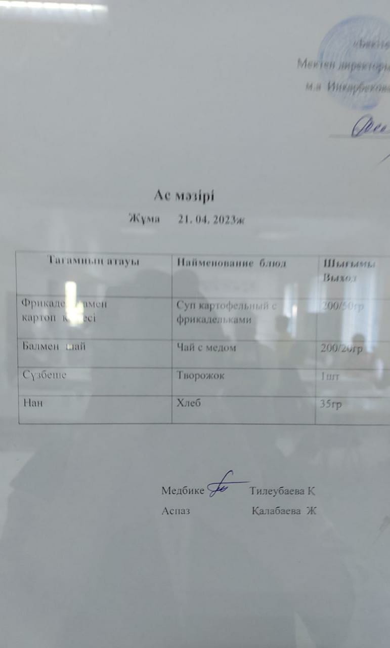Ас мәзірі