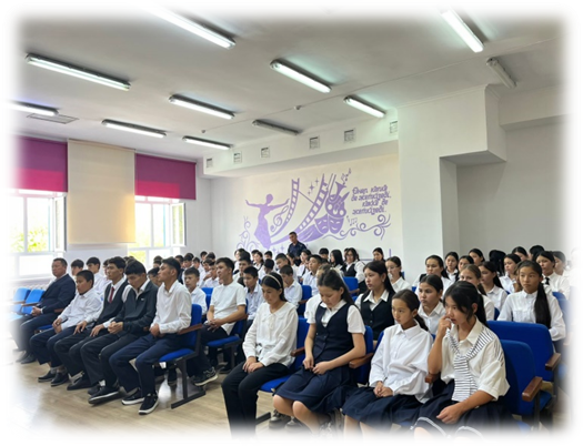 "Жасөспірімдер арасында құқық бұзушылық, жол -көлік қауіпсіздігі, жасөспірімдермен және оларға қатысты қылмыс пен жыныстық тиіспеушілікке қарсы" тақырыбында кездесу өткізіліді