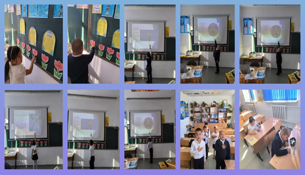 «Қазақстанның мемлекеттік рәміздері және оның даму тарихы» тақырыбында  оқушыларымен танымдық сағаттар