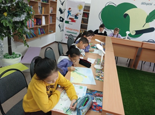 «Қысқы ертегі әлемі» иллюстрациялық сурет салу